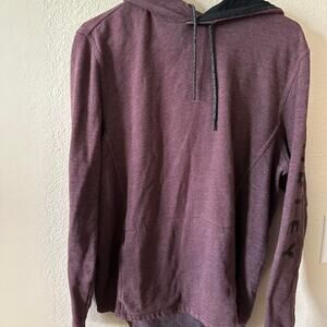 Hurley mens burgundy long sleeve